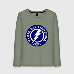 Лонгслив хлопковый женский HC Tampa Bay Lightning, цвет: авокадо