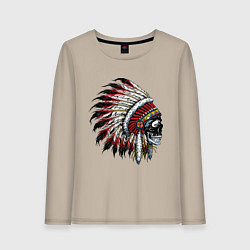 Женский лонгслив Индеец