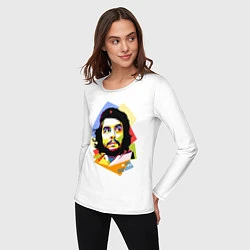 Лонгслив хлопковый женский Che Guevara Art, цвет: белый — фото 2