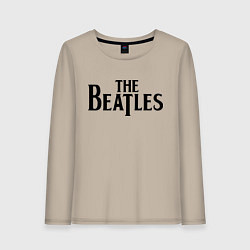 Лонгслив хлопковый женский The Beatles, цвет: миндальный