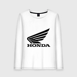 Лонгслив хлопковый женский Honda Motor, цвет: белый