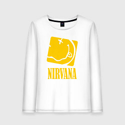 Лонгслив хлопковый женский Nirvana Cube, цвет: белый