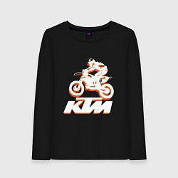 Женский лонгслив KTM белый