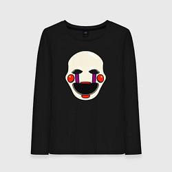 Лонгслив хлопковый женский Puppet FNAF Марионетка, цвет: черный