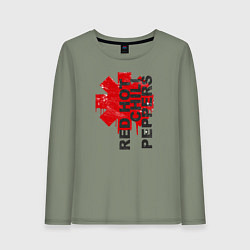 Лонгслив хлопковый женский Red Hot Chili Peppers, цвет: авокадо