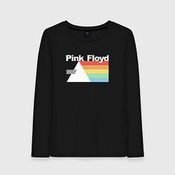 Лонгслив хлопковый женский Pink Floyd, цвет: черный