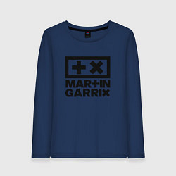 Лонгслив хлопковый женский Martin Garrix, цвет: тёмно-синий