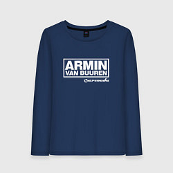 Лонгслив хлопковый женский Armin van Buuren, цвет: тёмно-синий
