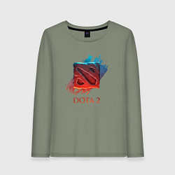 Лонгслив хлопковый женский Dota 2 Shadows, цвет: авокадо
