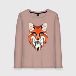 Женский лонгслив Дизайнерская лиса
