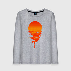 Лонгслив хлопковый женский Sunset, цвет: меланж