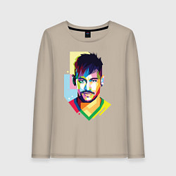 Лонгслив хлопковый женский Neymar: fun-art, цвет: миндальный