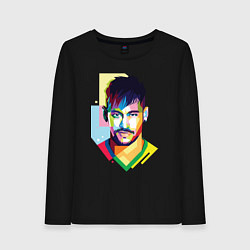 Лонгслив хлопковый женский Neymar: fun-art, цвет: черный