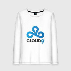 Лонгслив хлопковый женский Cloud9, цвет: белый