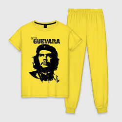 Пижама хлопковая женская Che Guevara, цвет: желтый