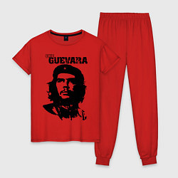 Пижама хлопковая женская Che Guevara, цвет: красный