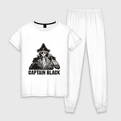 Пижама хлопковая женская Captain Black, цвет: белый