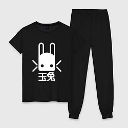 Пижама хлопковая женская Destiny Rabbit, цвет: черный