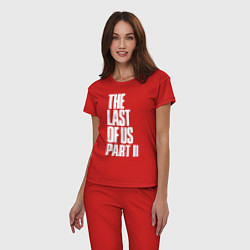 Пижама хлопковая женская The Last of Us: Part II, цвет: красный — фото 2