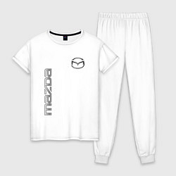 Пижама хлопковая женская Mazda Style, цвет: белый