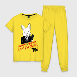 Женская пижама Misfits: White rabbit