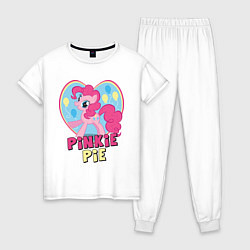 Пижама хлопковая женская Pinkie Pie: in my heart, цвет: белый