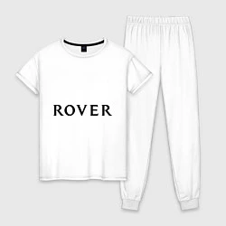 Пижама хлопковая женская Rover, цвет: белый