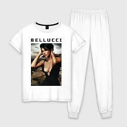 Пижама хлопковая женская Monica Bellucci: Dress, цвет: белый