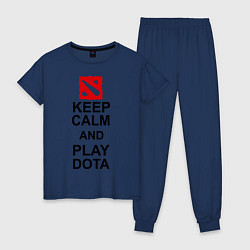 Женская пижама Keep Calm & Play Dota