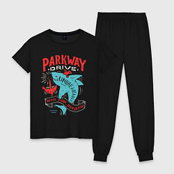 Пижама хлопковая женская Parkway Drive: Unbreakable, цвет: черный