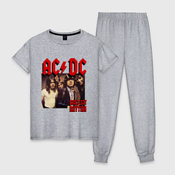 Пижама хлопковая женская Girls got the rhythm, цвет: меланж
