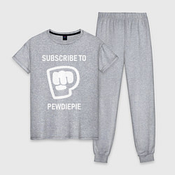 Женская пижама Subscribe to PewDiePie