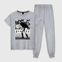 Пижама хлопковая женская Лев Яшин, цвет: меланж