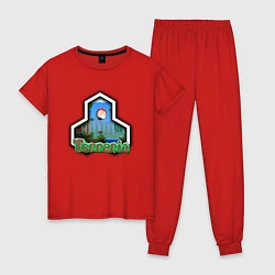 Пижама хлопковая женская Terraria, цвет: красный