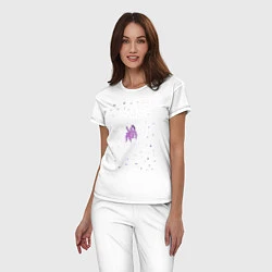 Пижама хлопковая женская BoJack Horseman, цвет: белый — фото 2