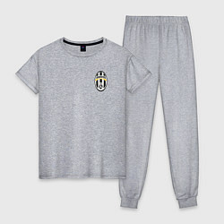 Пижама хлопковая женская JUVENTUS, цвет: меланж