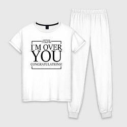 Женская пижама Im over you