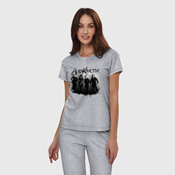 Пижама хлопковая женская Агата Кристи, цвет: меланж — фото 2