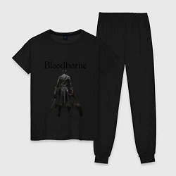 Пижама хлопковая женская Bloodborne, цвет: черный