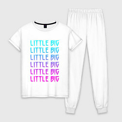 Пижама хлопковая женская Little big Z, цвет: белый