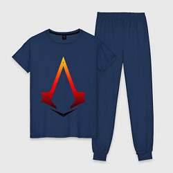 Пижама хлопковая женская Assassins Creed, цвет: тёмно-синий