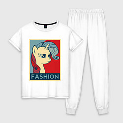 Пижама хлопковая женская Trixie Fashion, цвет: белый