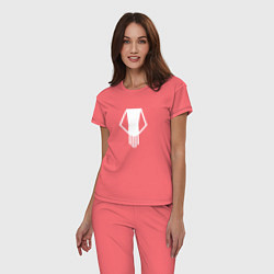 Пижама хлопковая женская Bakugo t-shirt, цвет: коралловый — фото 2