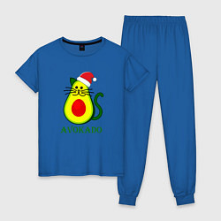 Пижама хлопковая женская Avokado, цвет: синий
