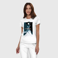 Пижама хлопковая женская Призрак в доспехах, цвет: белый — фото 2