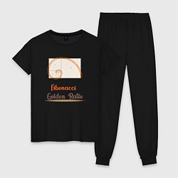 Женская пижама Fibonacci Золотое сечение