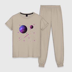 Женская пижама Космос Планеты
