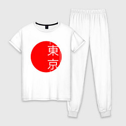 Женская пижама Tokyo иероглифами