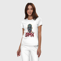 Пижама хлопковая женская DMX Evil, цвет: белый — фото 2