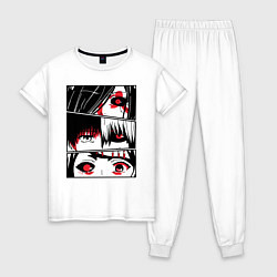 Пижама хлопковая женская Токийский Гуль, цвет: белый